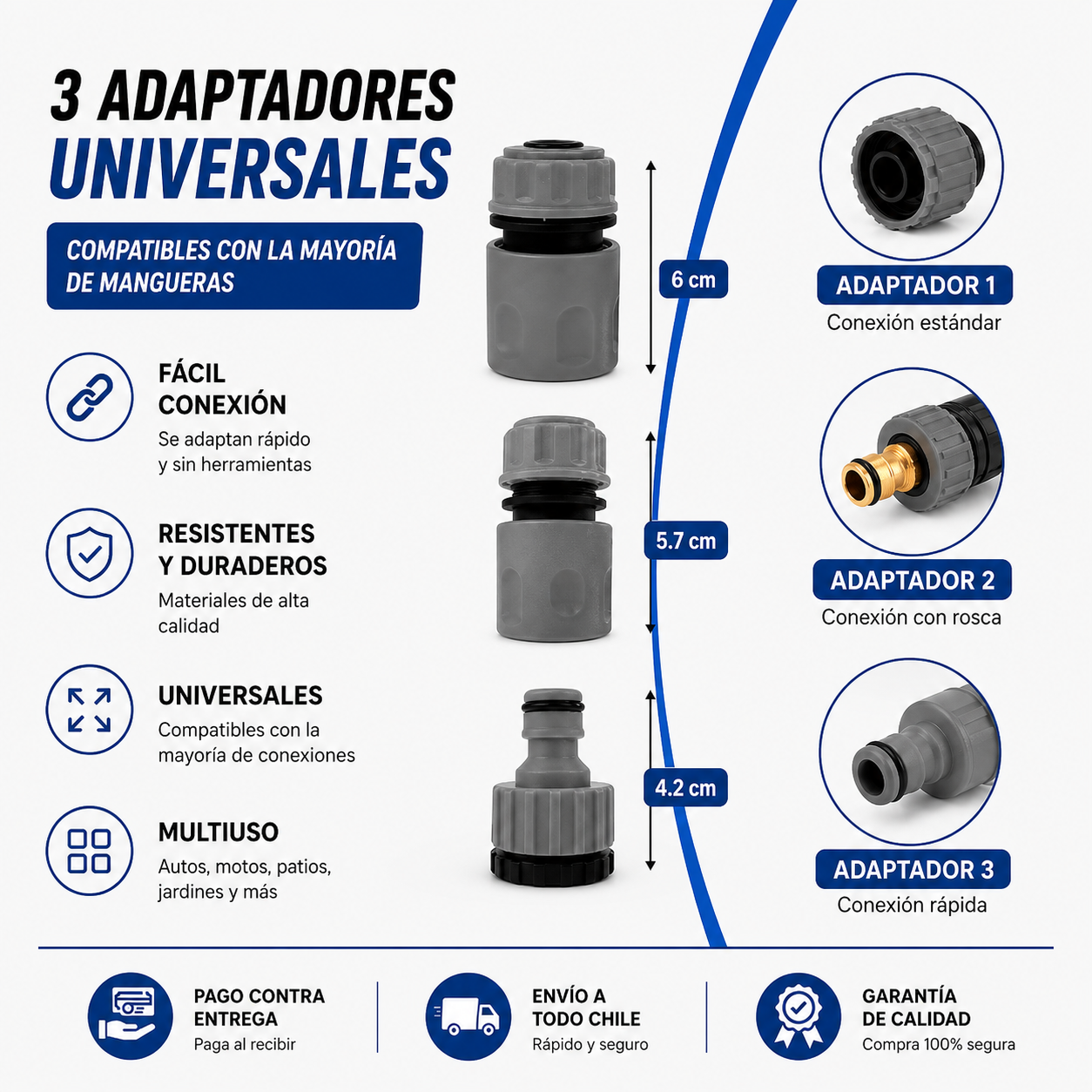 Boquilla de alta presión 7 en 1