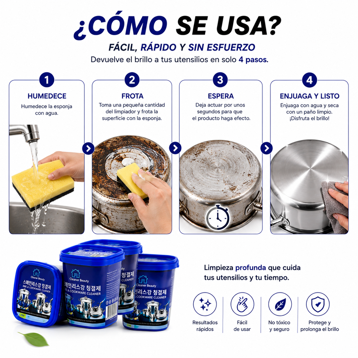 Crema Limpiadora para Ollas / Llevas 3X1