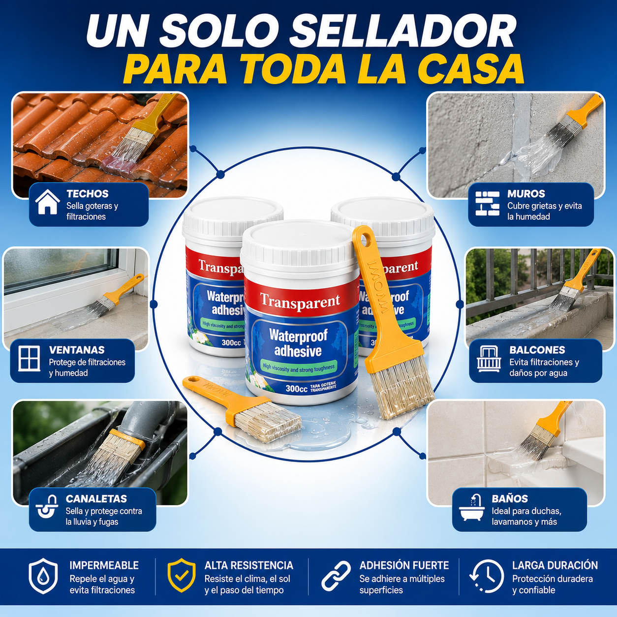 Sellador Tapa Goteras 3x1
